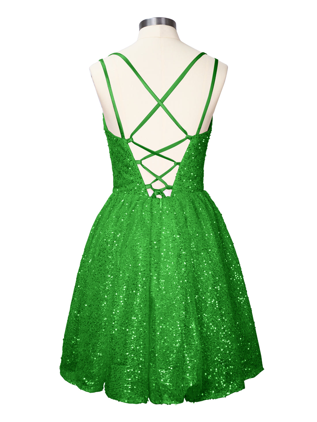 Sparkly Sequined A-line Mini Dress 