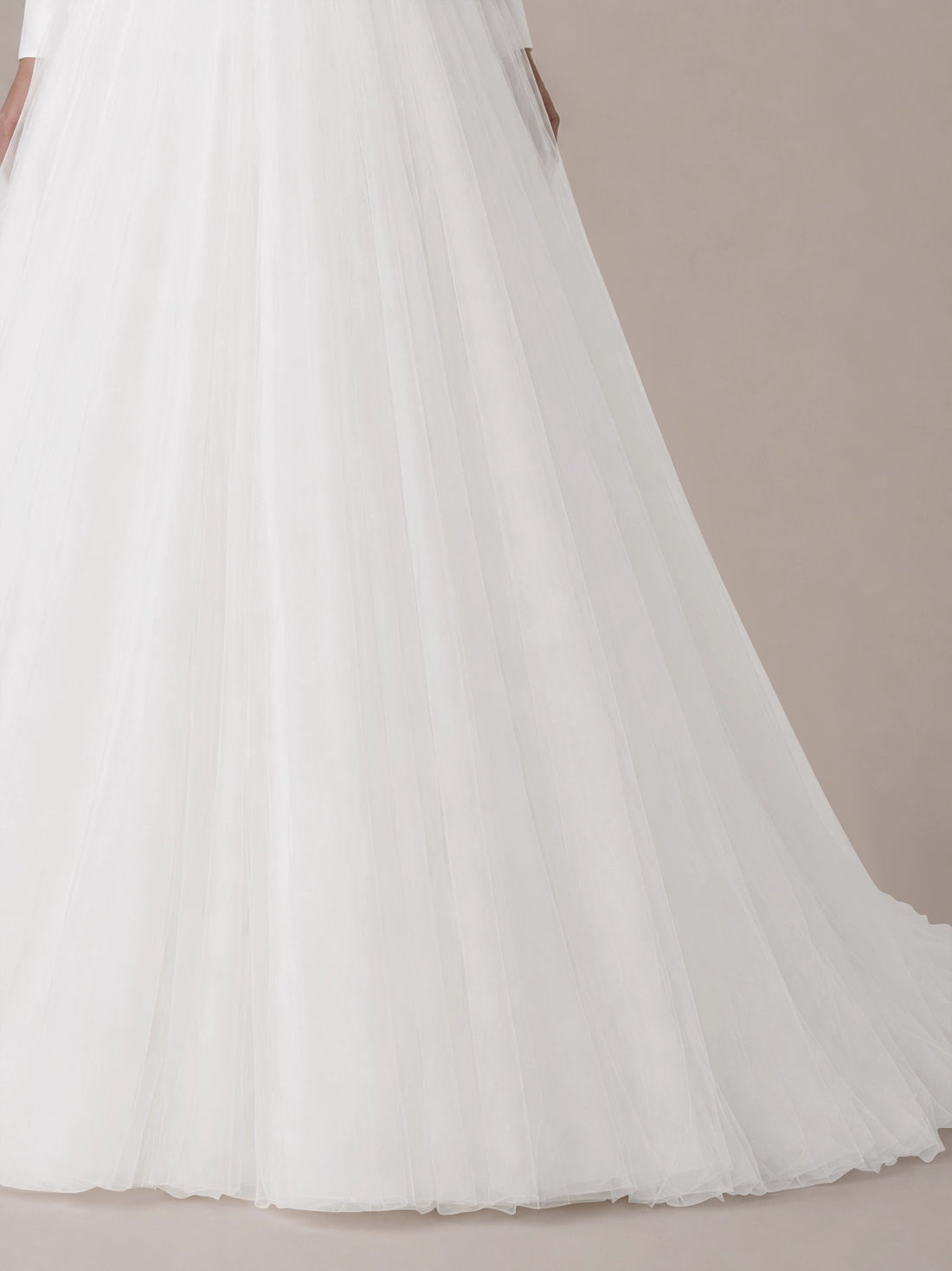 V-Neck Wedding Dress with Long Sleeves