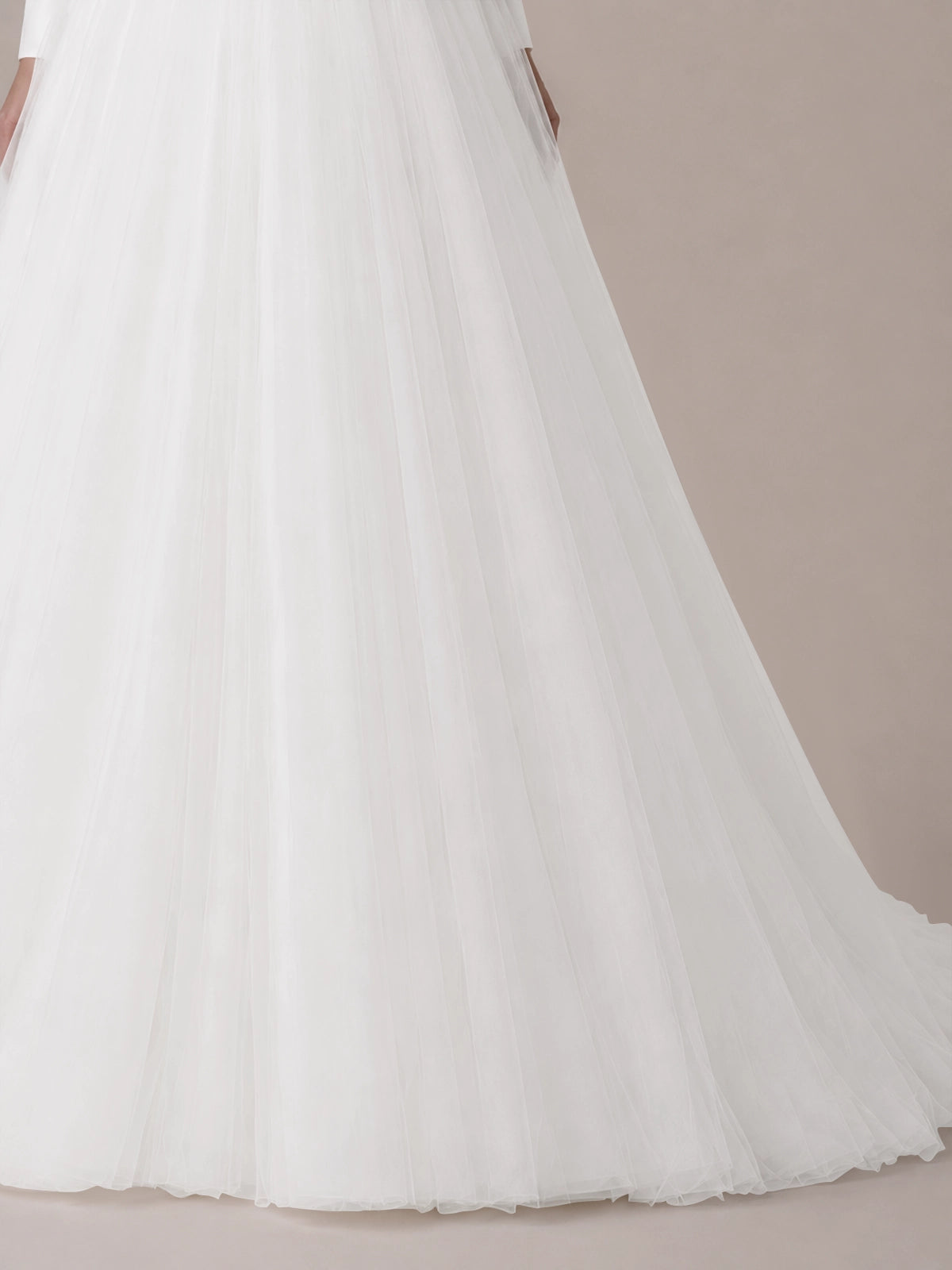 V-Neck Wedding Dress with Long Sleeves
