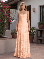 Jacquard Prom Dress with Lace-Up Open Back 