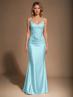 Mermaid Prom Dress with Sequin Appliques 