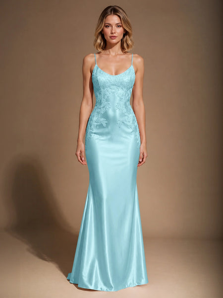 Mermaid Prom Dress with Sequin Appliques 