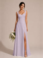 Sweetheart Neckline Bridesmaid Dress with Wide Straps