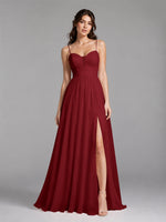 A-Line Bridesmaid Dress with Spaghetti Straps