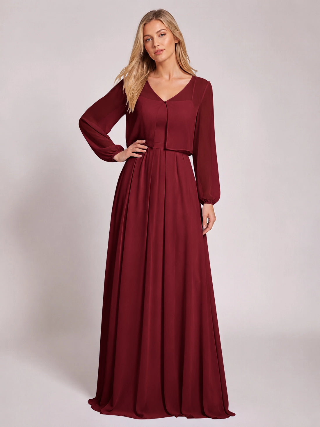 Two-Piece Square Neckline Bridesmaid Dress with Jacket