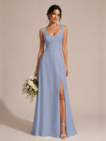 Sweetheart Neckline Bridesmaid Dress with Wide Straps