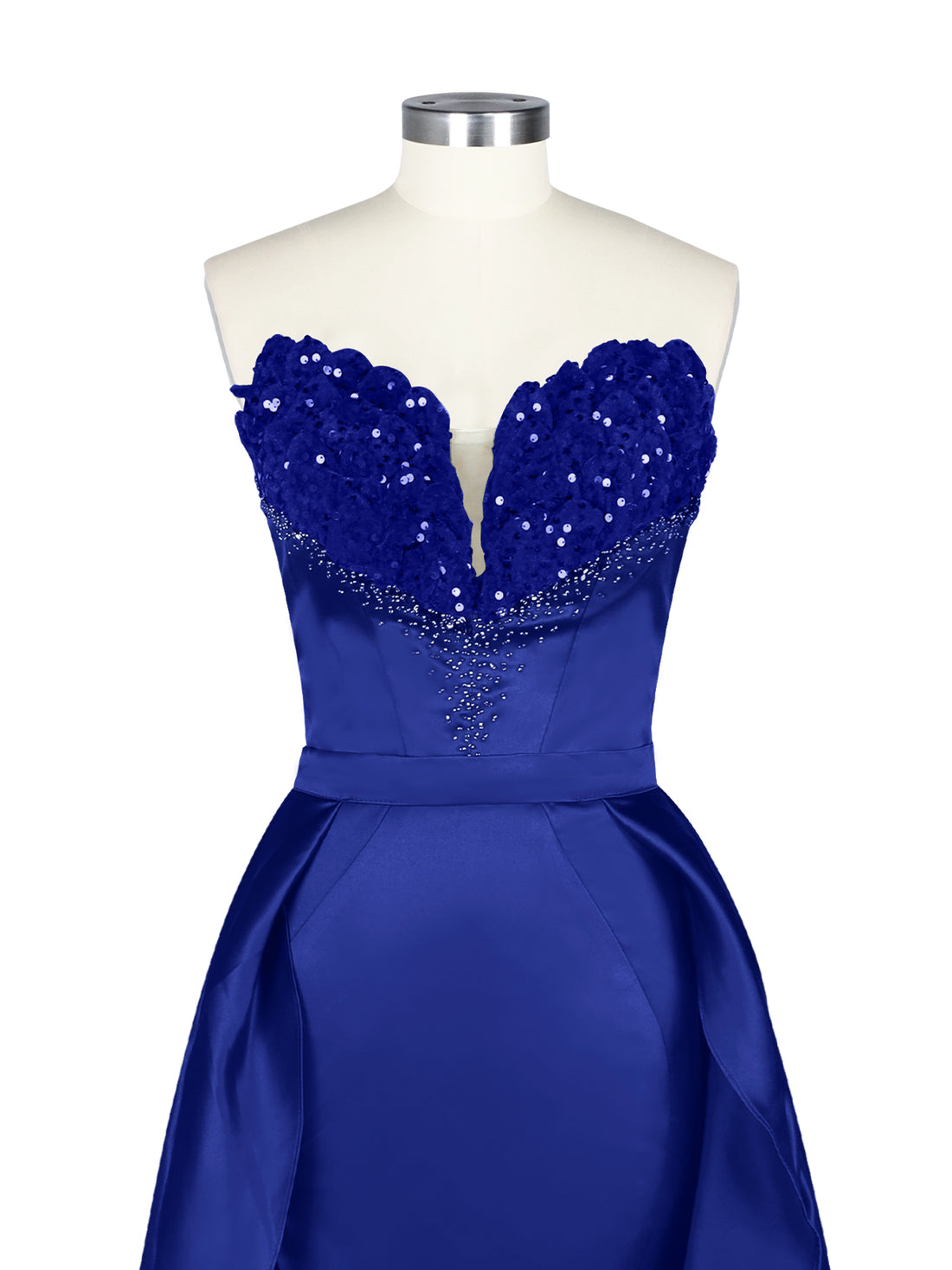 Strapless Sequin Prom Dress 