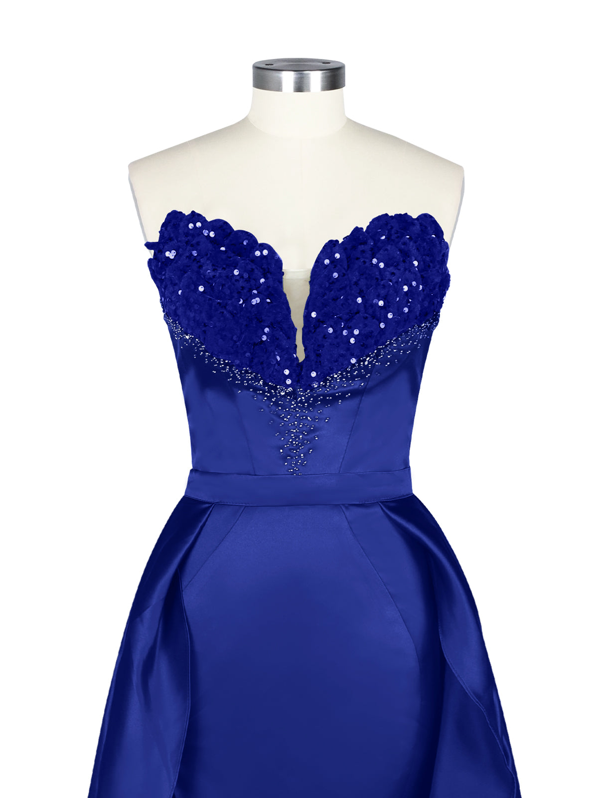 Strapless Sequin Prom Dress 