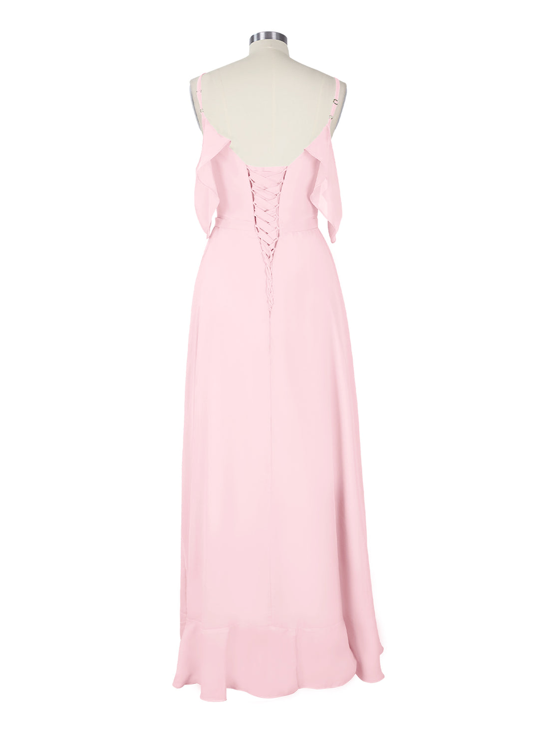 Flowy Spaghetti Bridesmaid Dress 