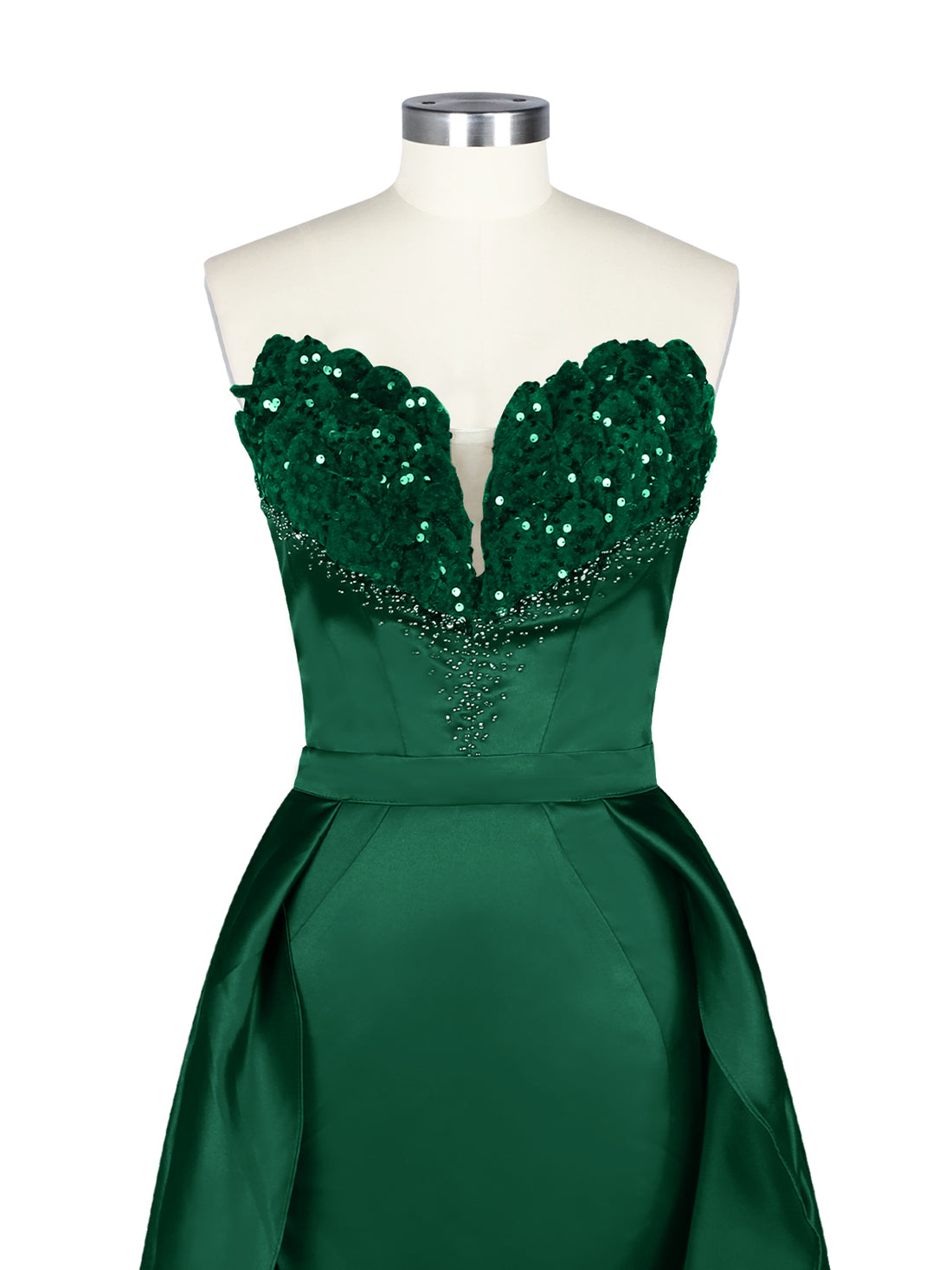 Strapless Sequin Prom Dress 
