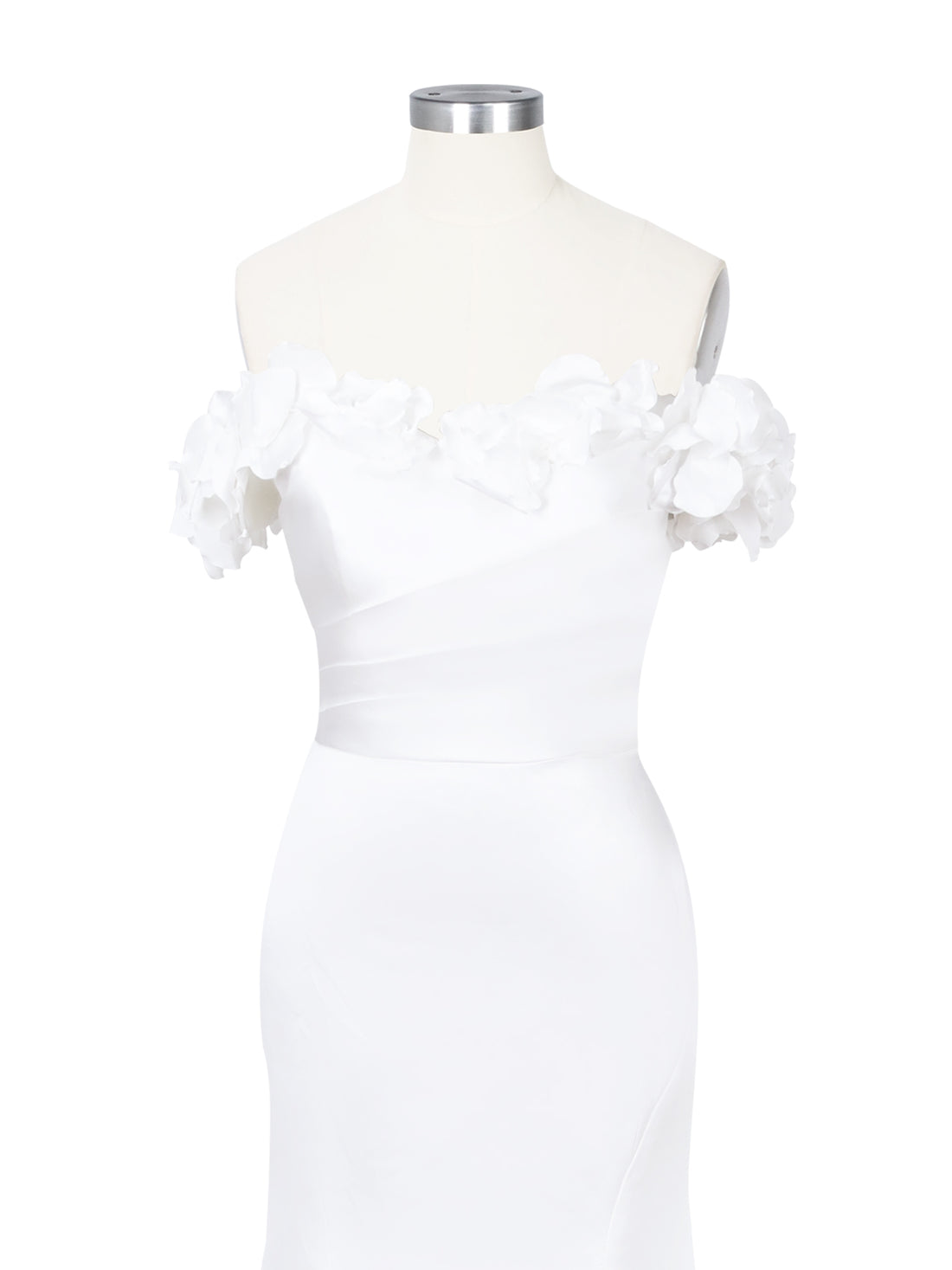 3D Floral Sheath Wedding Dress 
