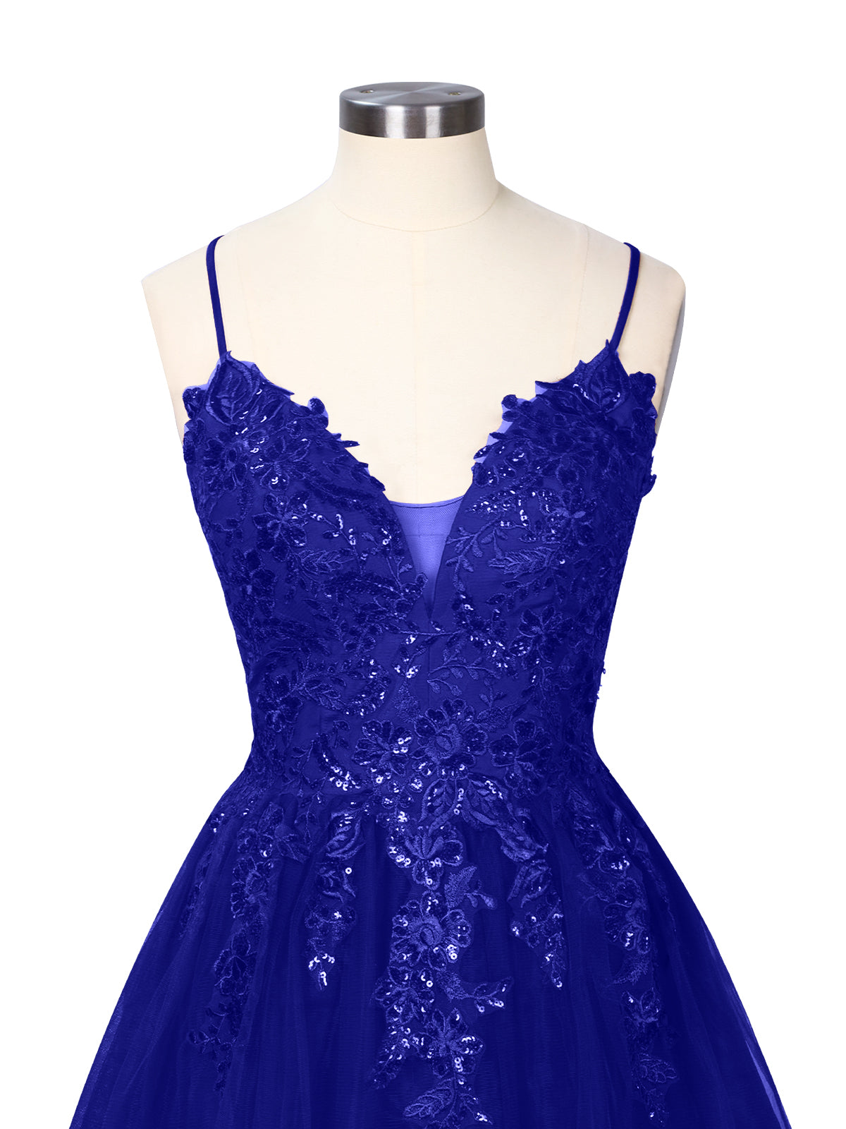 Applique Soft Tulle Mini Dress 