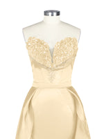 Strapless Sequin Prom Dress 