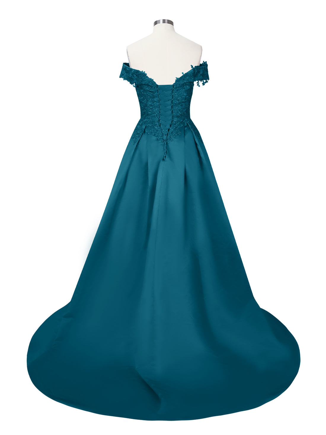 Applique Bodice Prom Dress 