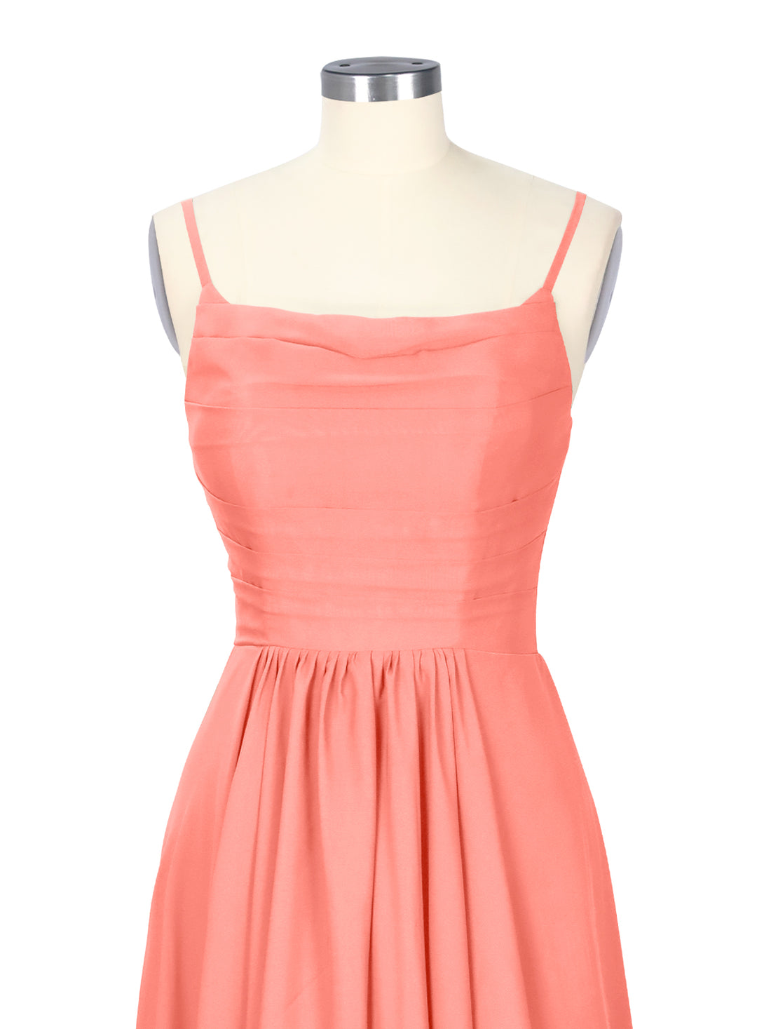 Spaghetti Asymmetrical Bridesmaid Dress 
