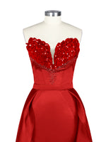 Strapless Sequin Prom Dress 