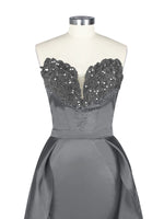 Strapless Sequin Prom Dress 