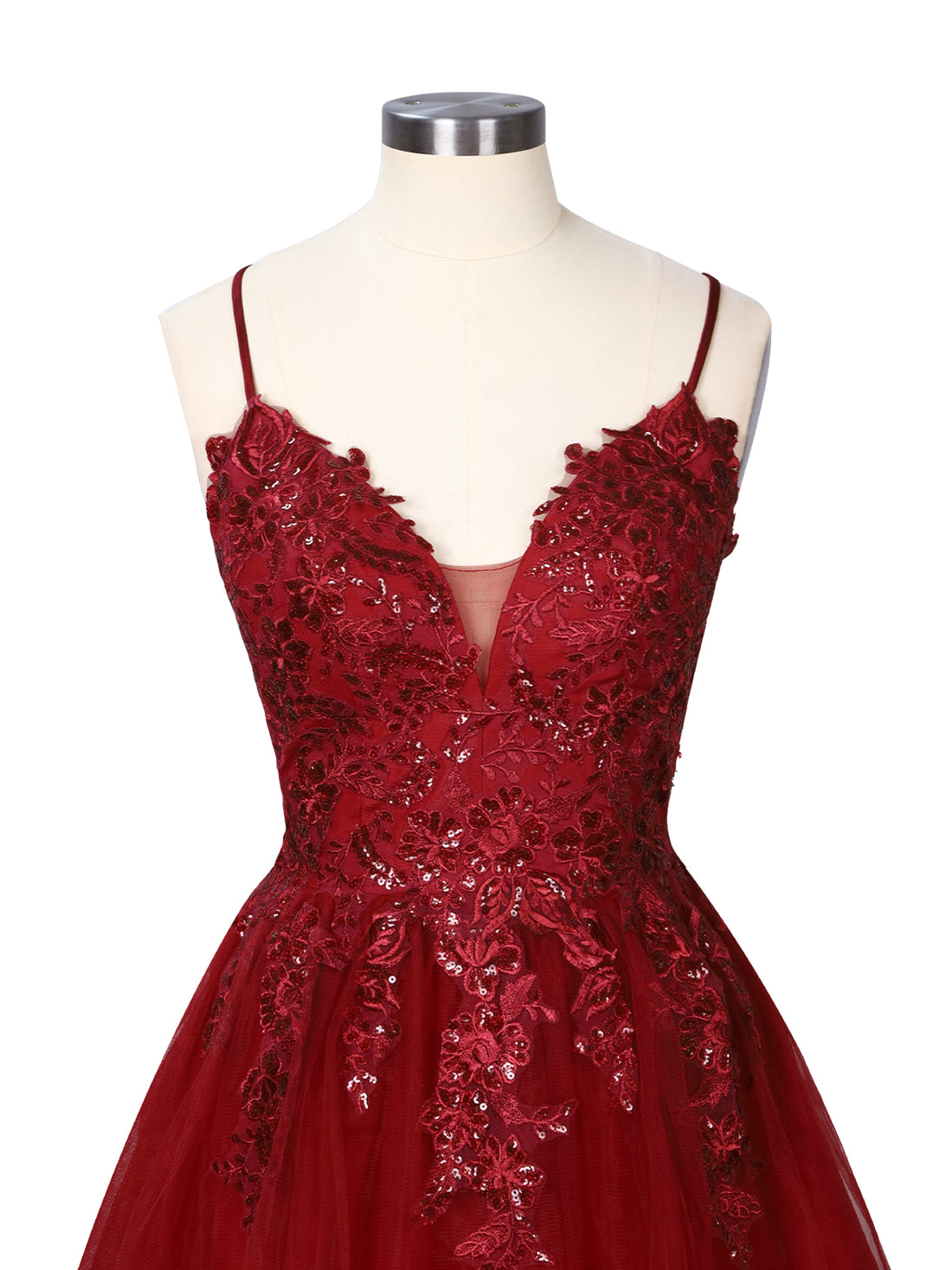 Applique Soft Tulle Mini Dress 