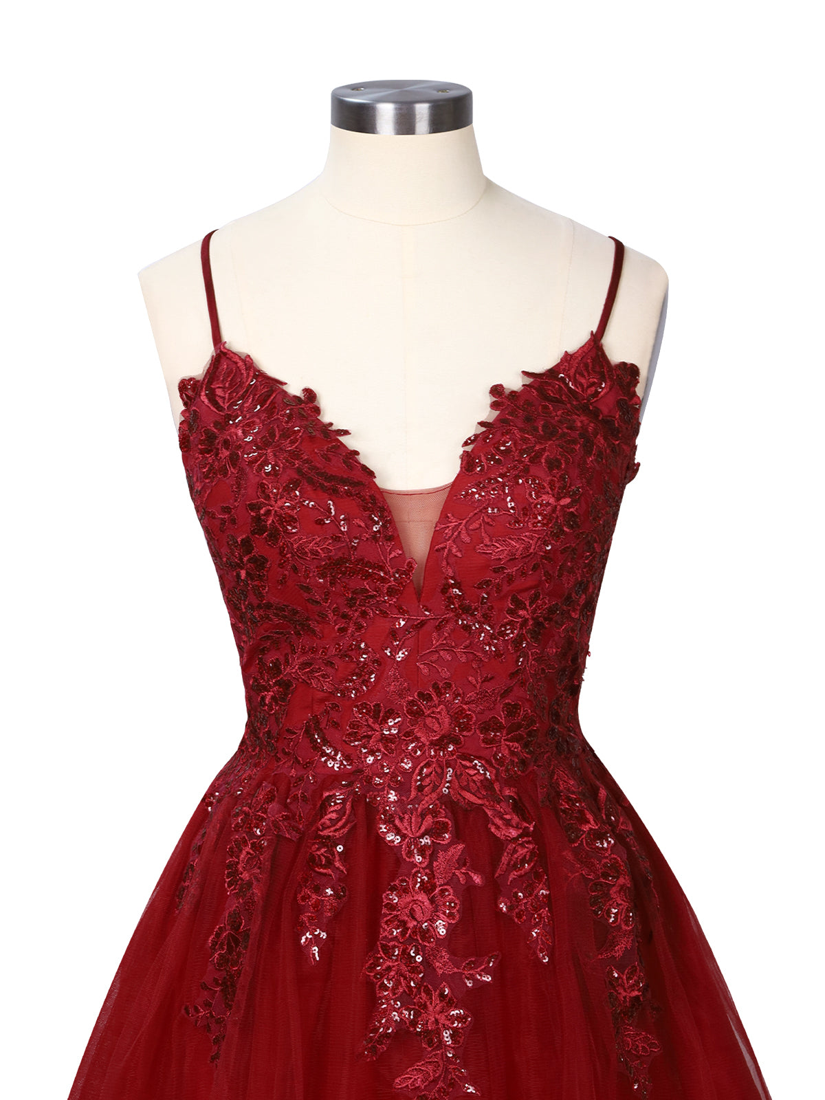 Applique Soft Tulle Mini Dress 