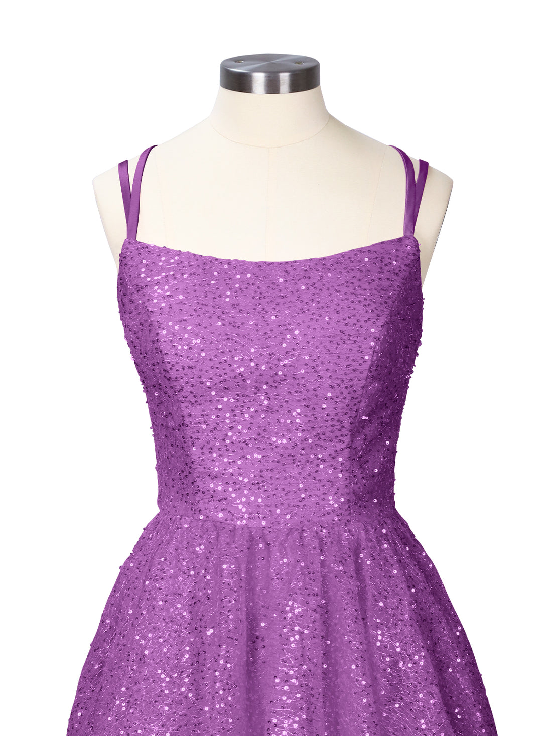 Sparkly Sequined A-line Mini Dress 