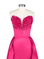 Strapless Sequin Prom Dress 