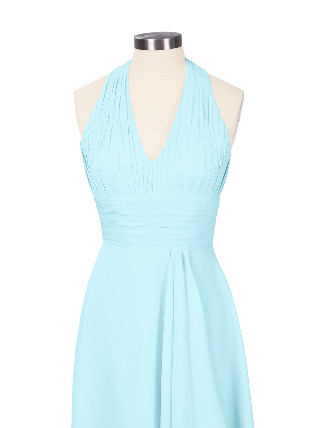 Ruched Halter Bridesmaid Dress 