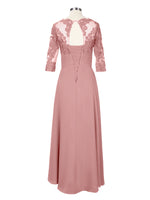 Three Quarter Sleeve Mother Dress 