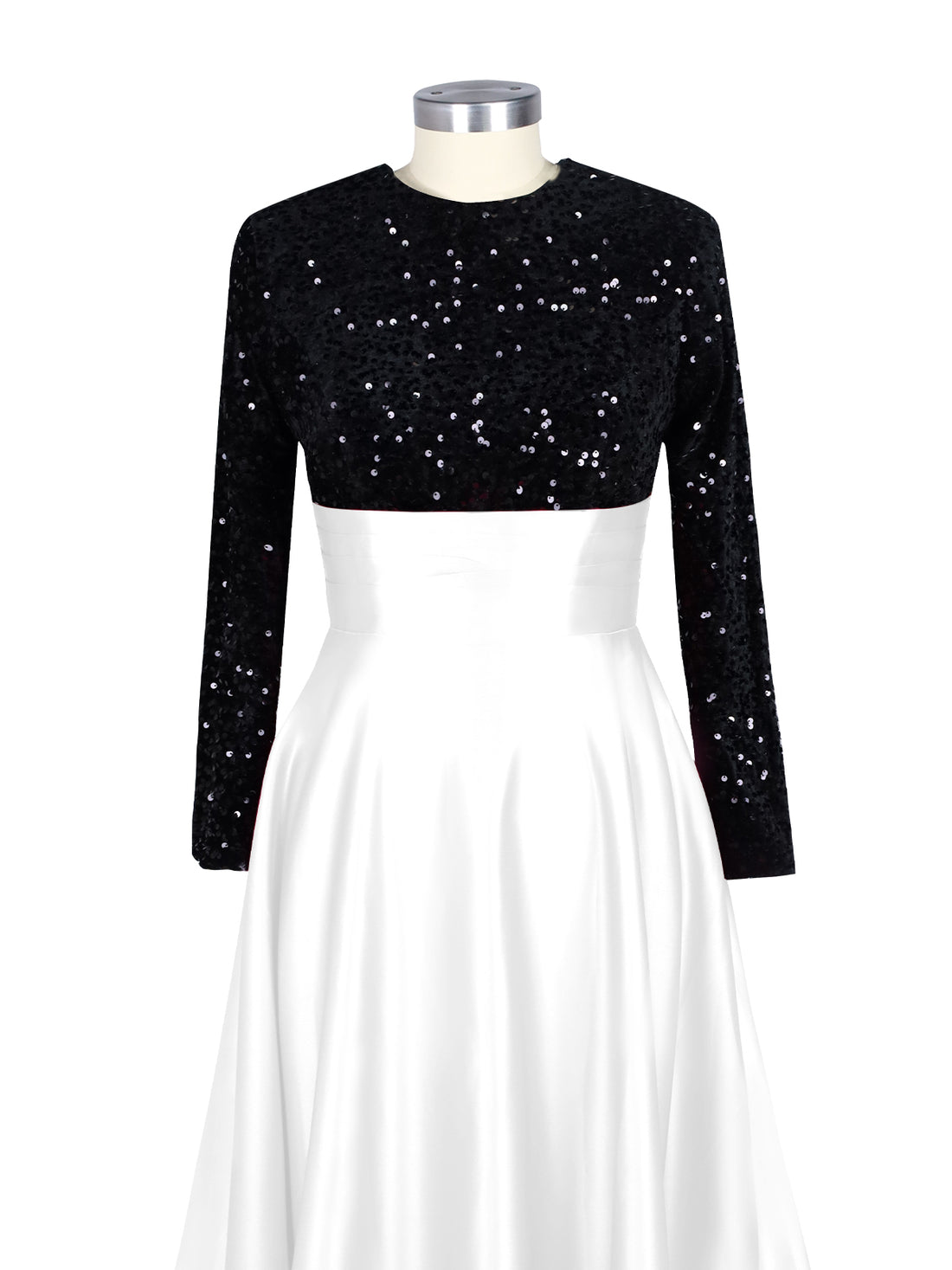 Sequin Jewel Neckline Prom Dress 