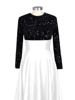 Sequin Jewel Neckline Prom Dress 
