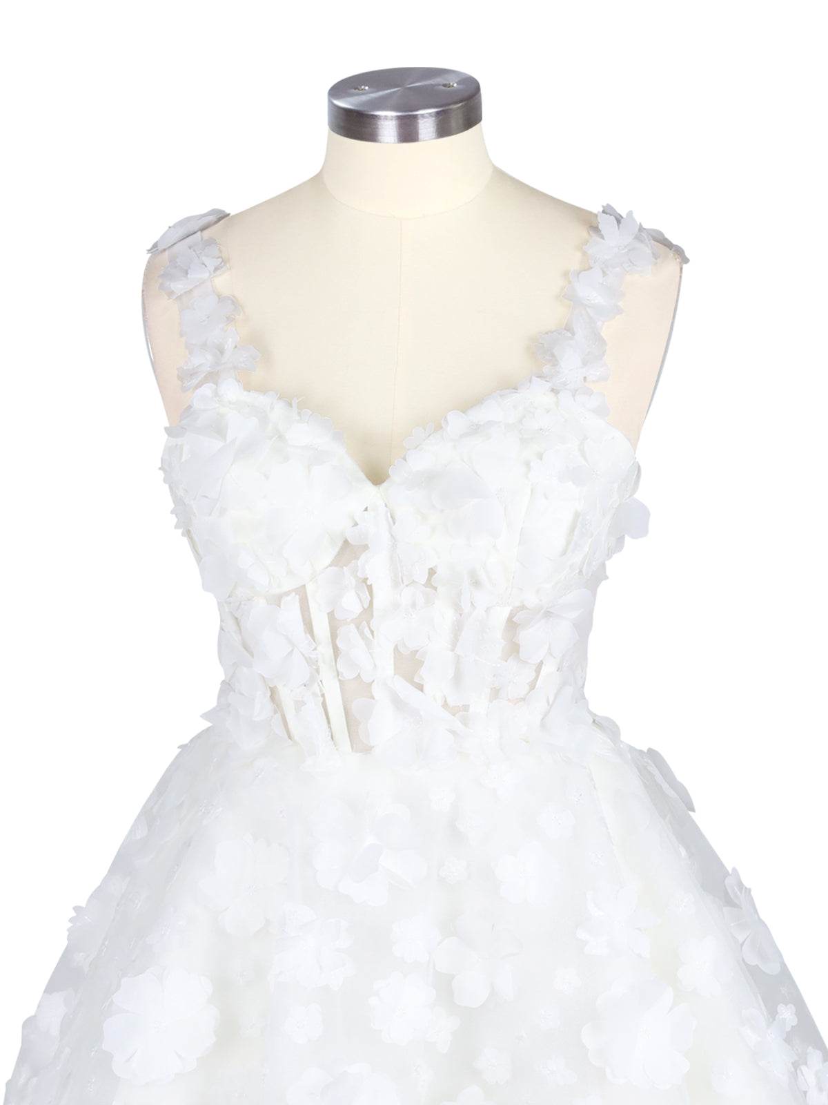 Sweetheart 3D Flower Wedding Dress 