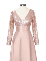 Long Sleeveless Sequin Prom Dress 
