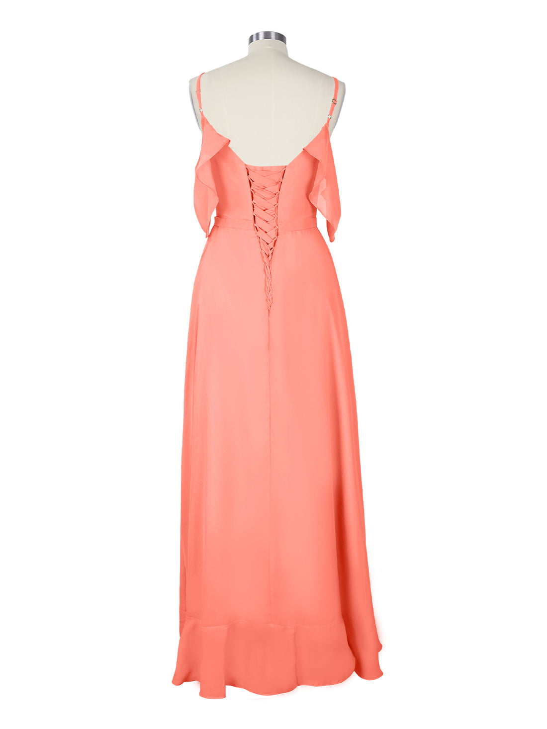 Flowy Spaghetti Bridesmaid Dress 
