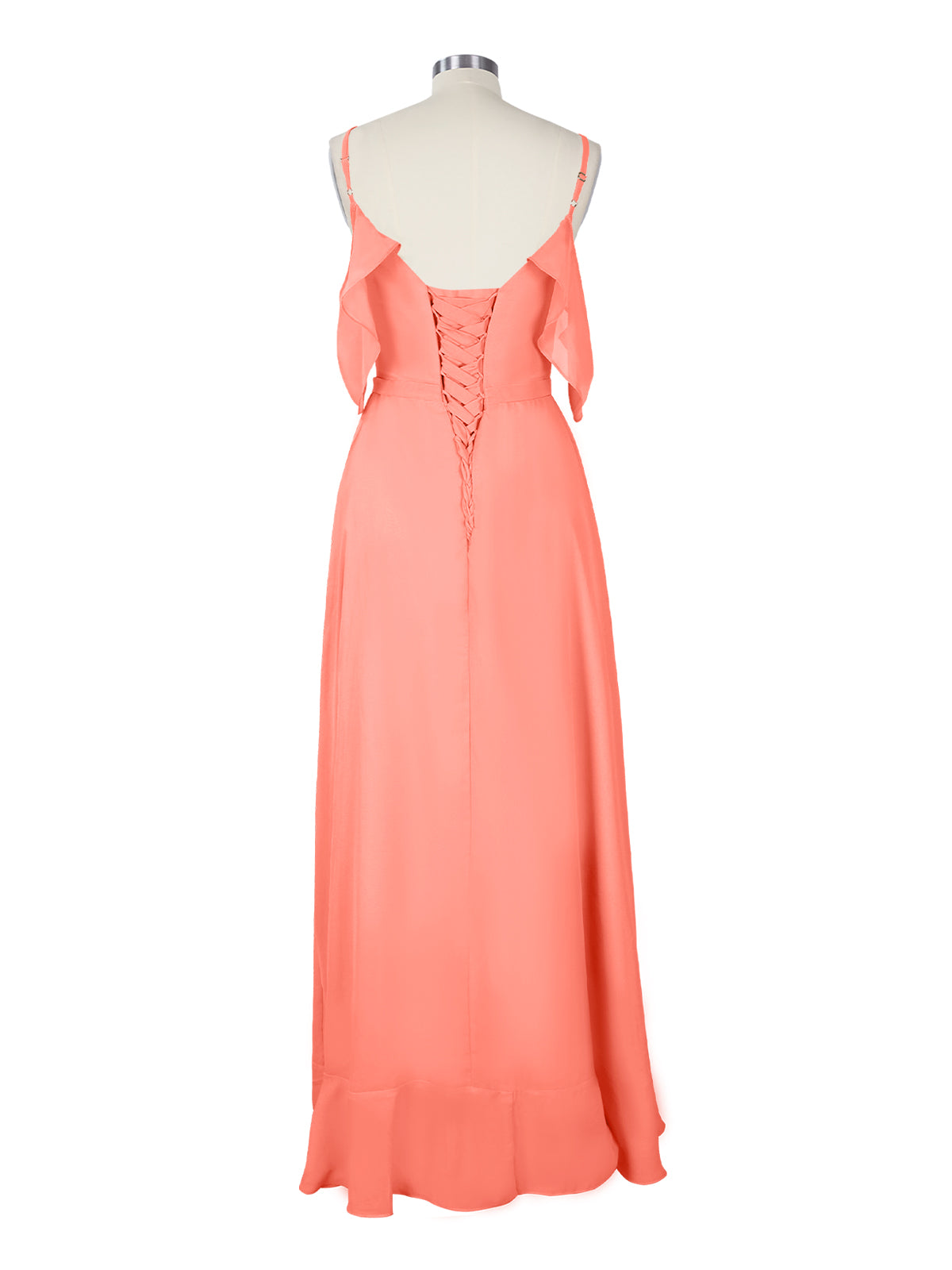 Flowy Spaghetti Bridesmaid Dress 