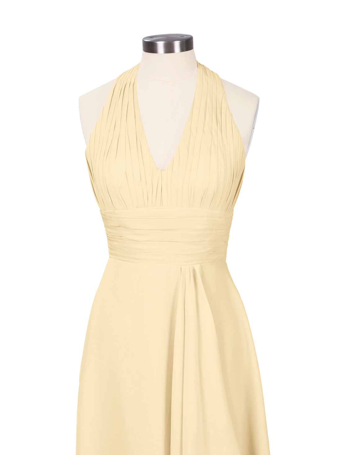 Ruched Halter Bridesmaid Dress 