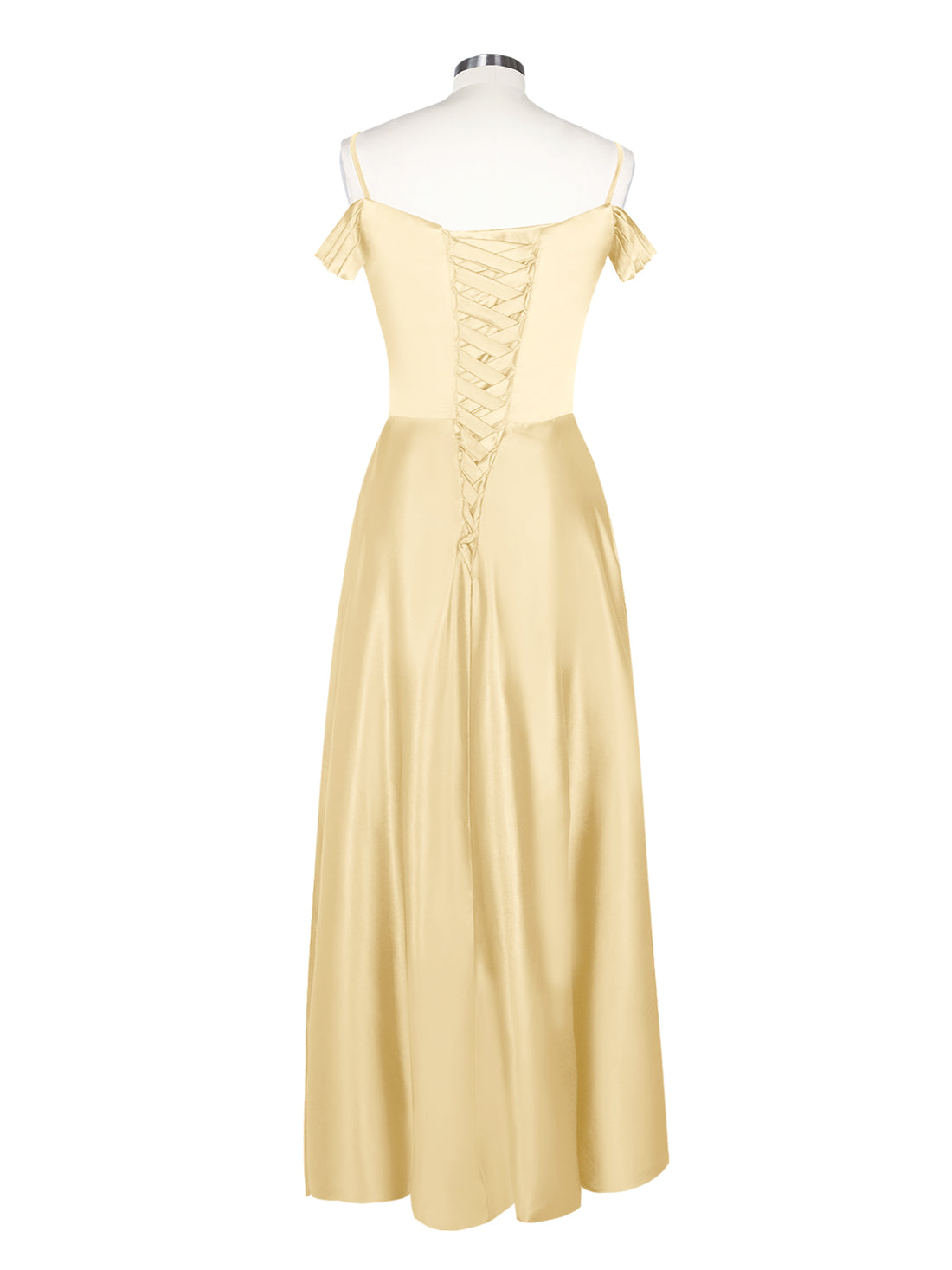 Silk-Like Pleated Prom Dress 