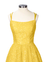 Sparkly Sequined A-line Mini Dress 