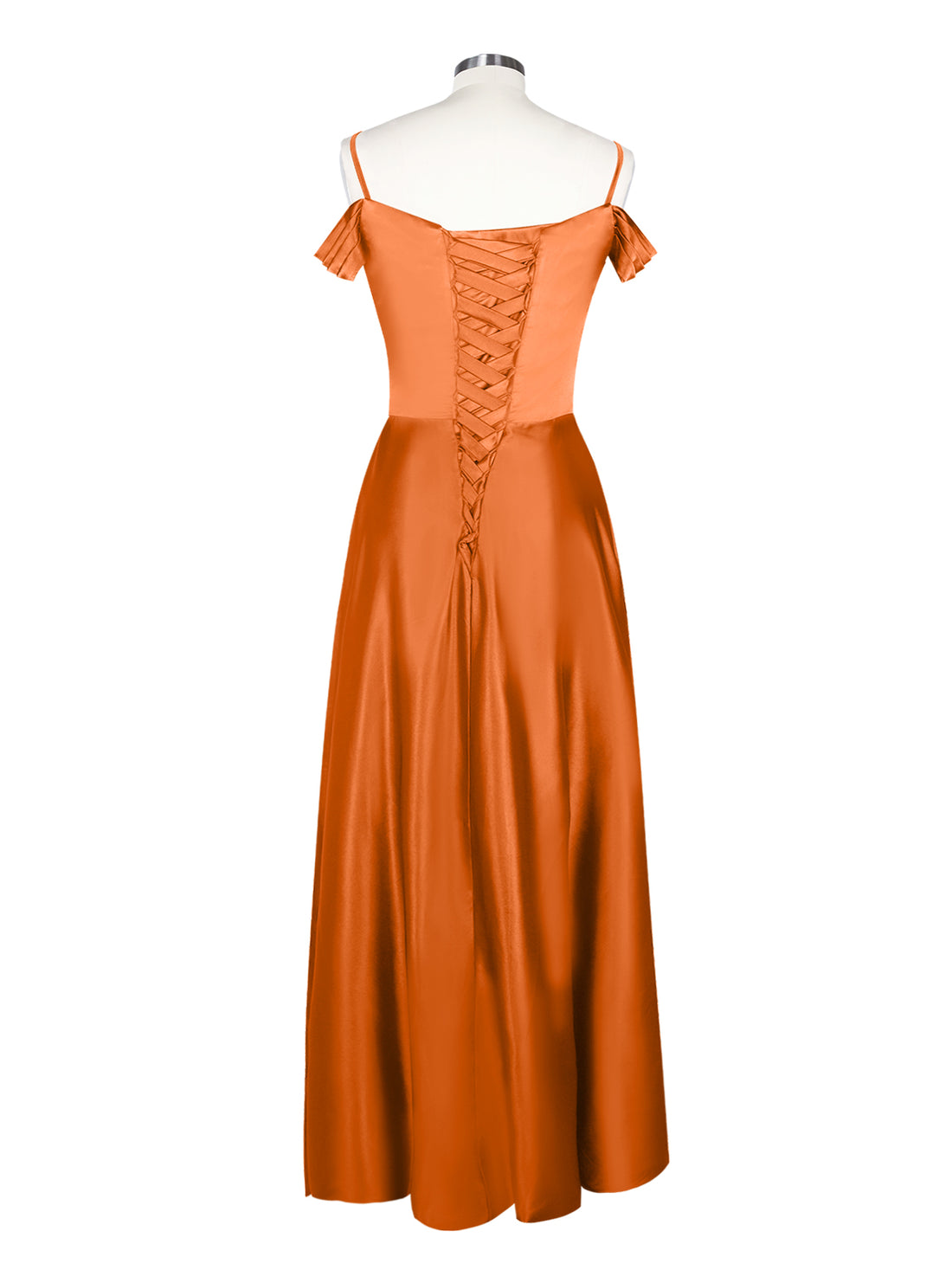 Silk-Like Pleated Prom Dress 