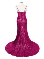 Spaghetti Sheath Prom Dress 