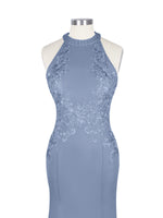 Halter Neckline Trumpet Dress 