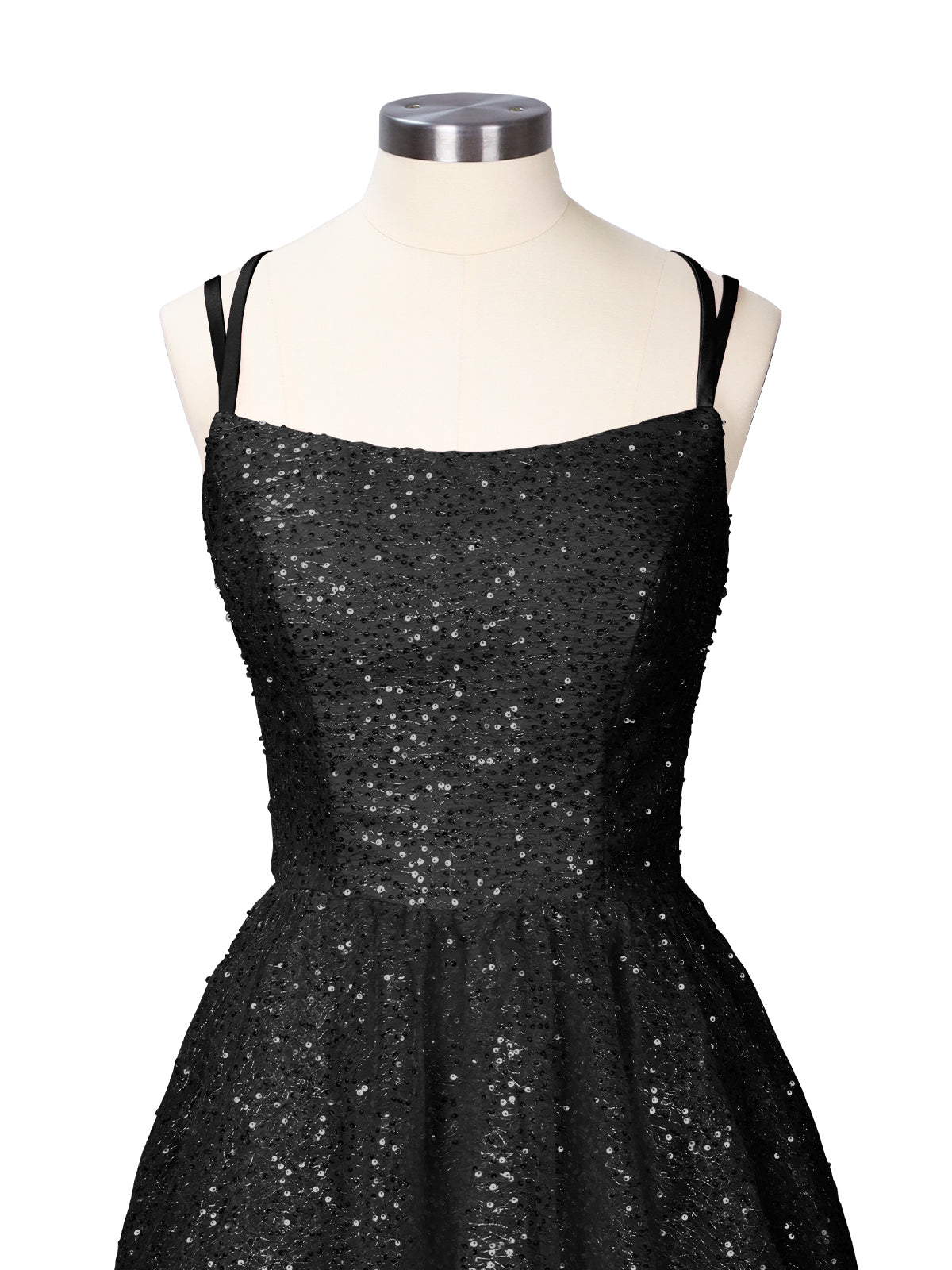 Sparkly Sequined A-line Mini Dress 