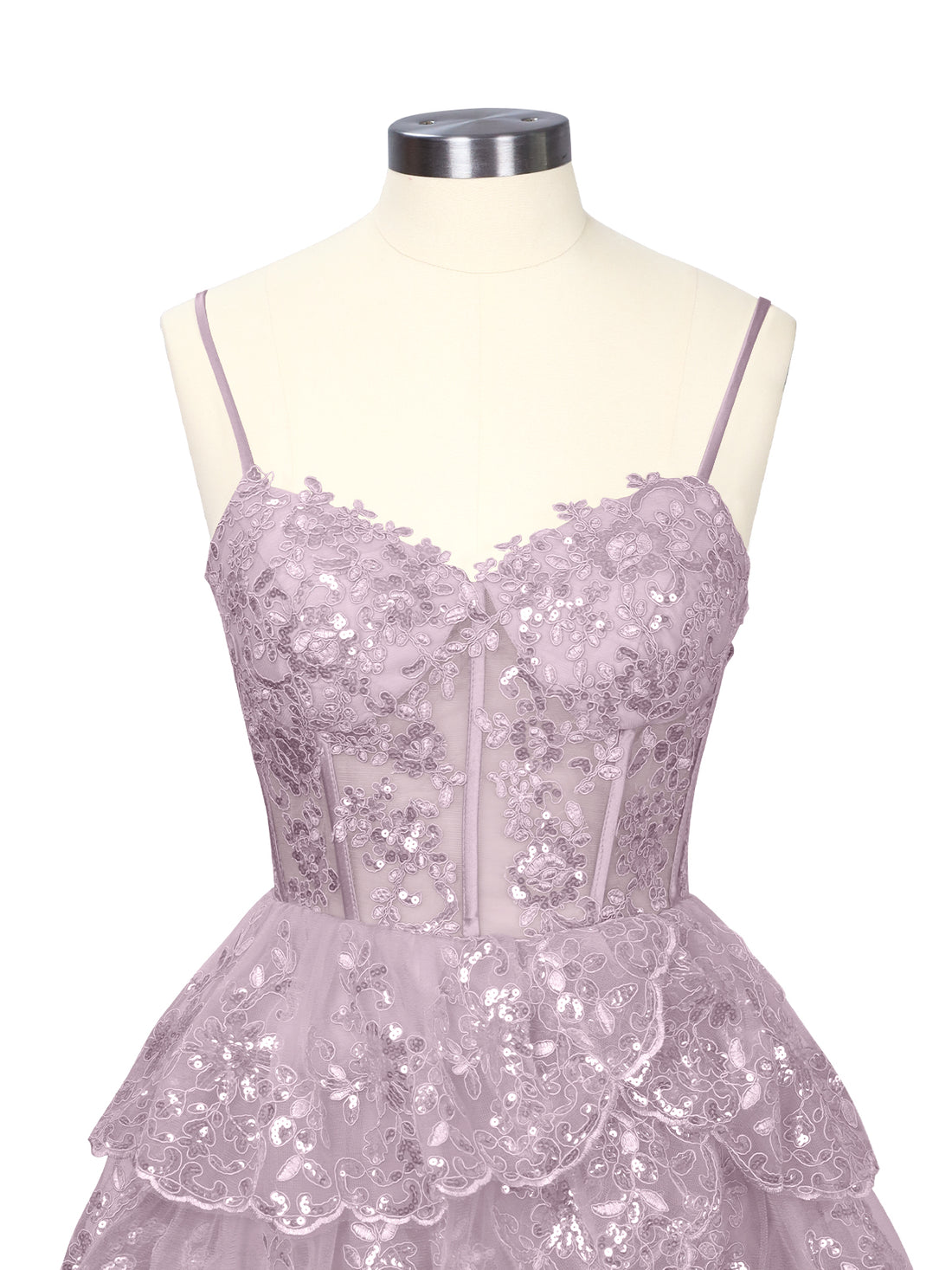 Sequin Appliques Mini Dress 