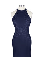Halter Neckline Trumpet Dress 