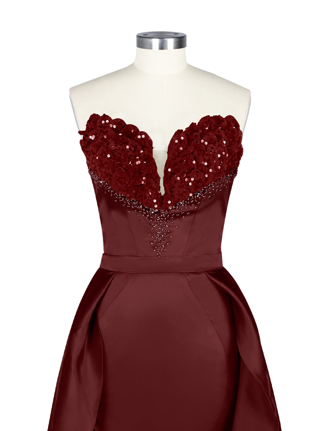 Strapless Sequin Prom Dress 
