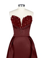Strapless Sequin Prom Dress 