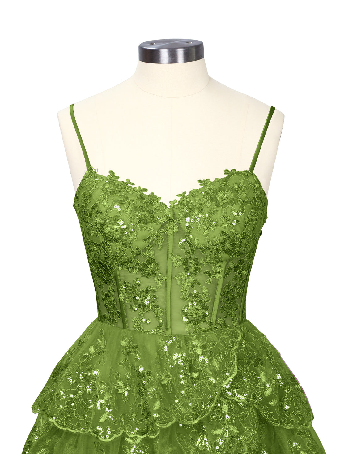 Sequin Appliques Mini Dress 