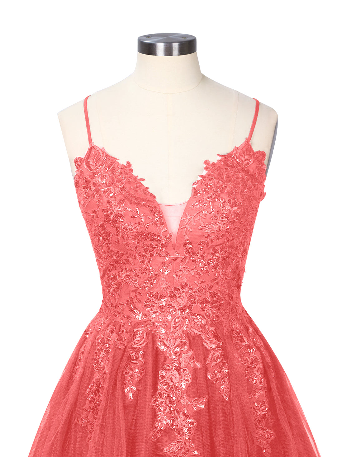 Applique Soft Tulle Mini Dress 