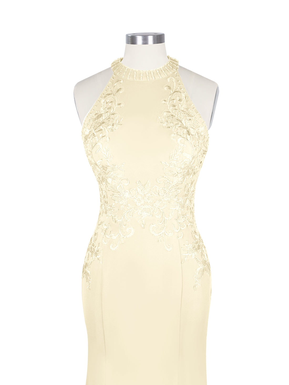 Halter Neckline Trumpet Dress 