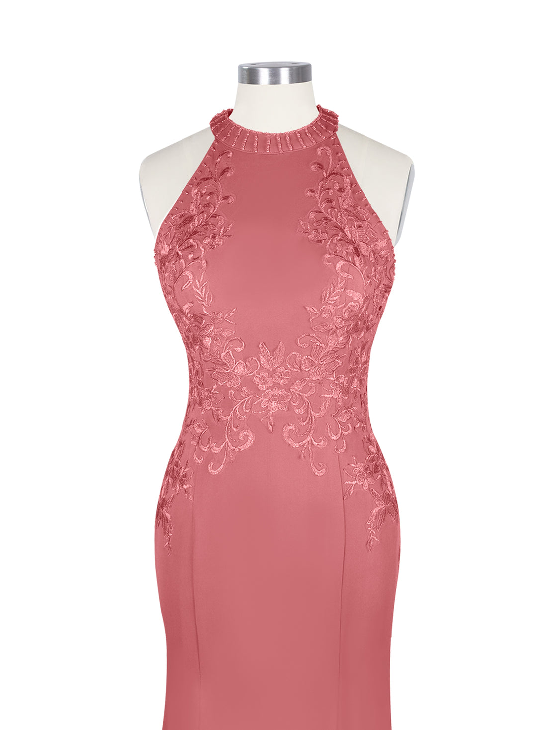 Halter Neckline Trumpet Dress 