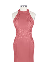 Halter Neckline Trumpet Dress 