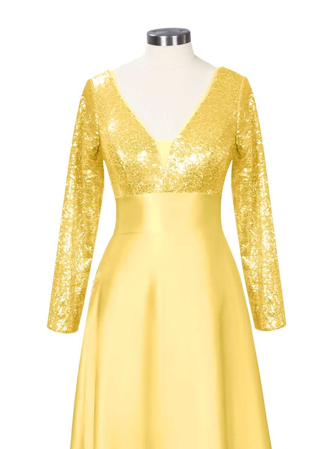 Long Sleeveless Sequin Prom Dress 